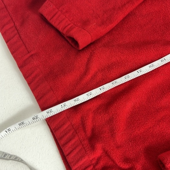 JNCO Jeans Sz XL Vintage Fleece 1/4 Zip Red Pullover Jacket Bowling Dice - Picture 9 of 14